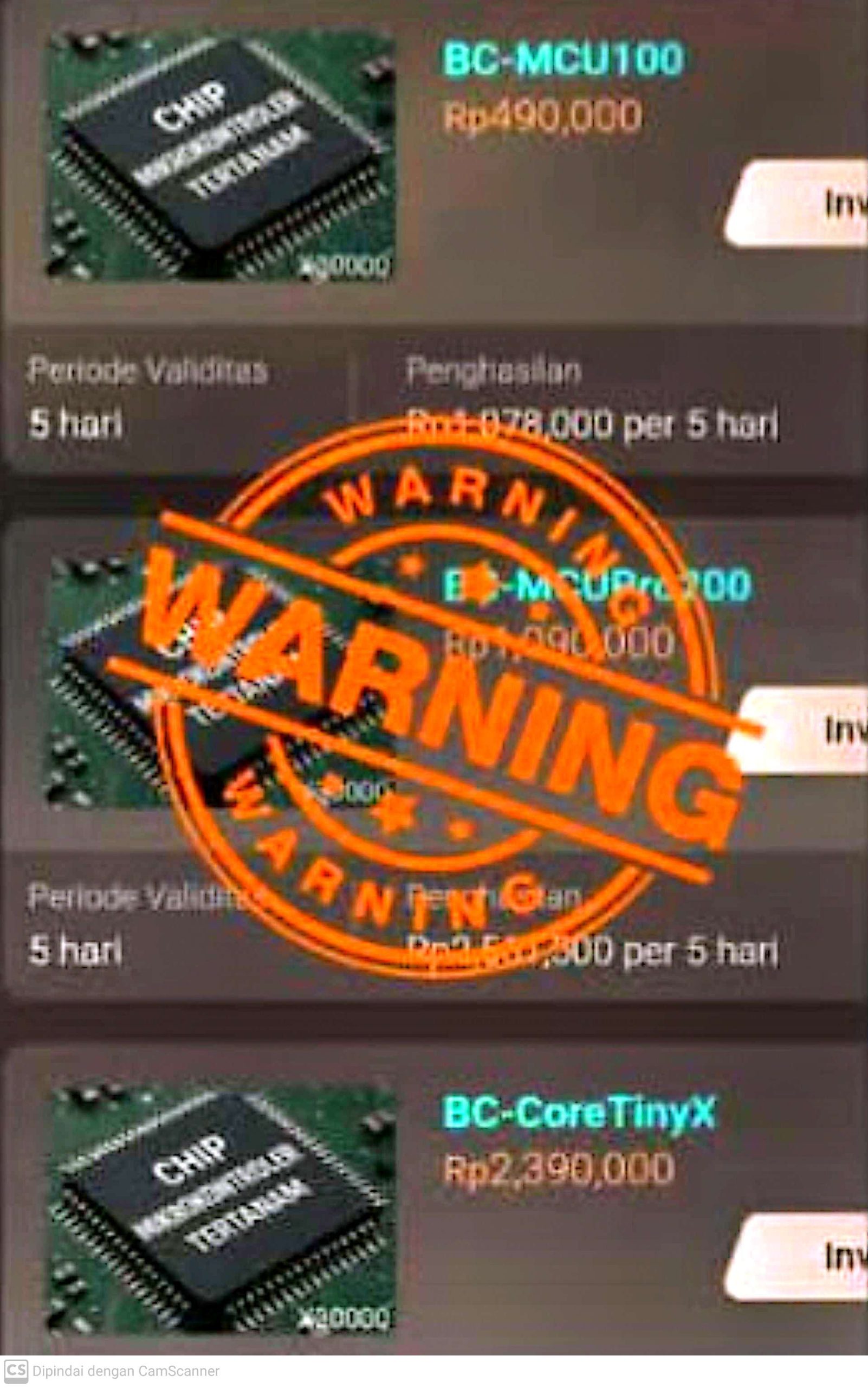 Diduga Kuat Aplikasi Scam: B_Chips dan Molly Jerat Puluhan Ribu Korban, Imbal Hasil Tinggi Hanya Ilusi